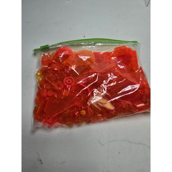 LEGO Translucent Orange Bricks Mixed Parts - Picture 1 of 4